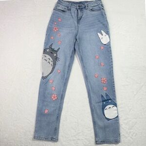 Studio Ghibli My Neighbor Totoro Graphic Straight Leg Jeans Size 1